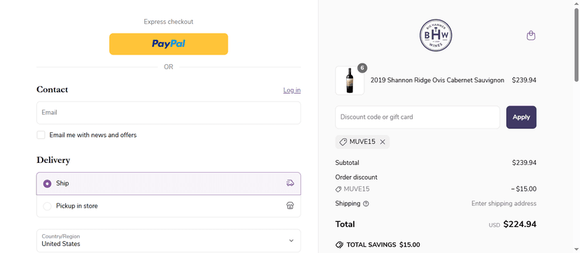 15% Off on Italian Wines at Big Hammer Wines - Apply Coupon at Checkout